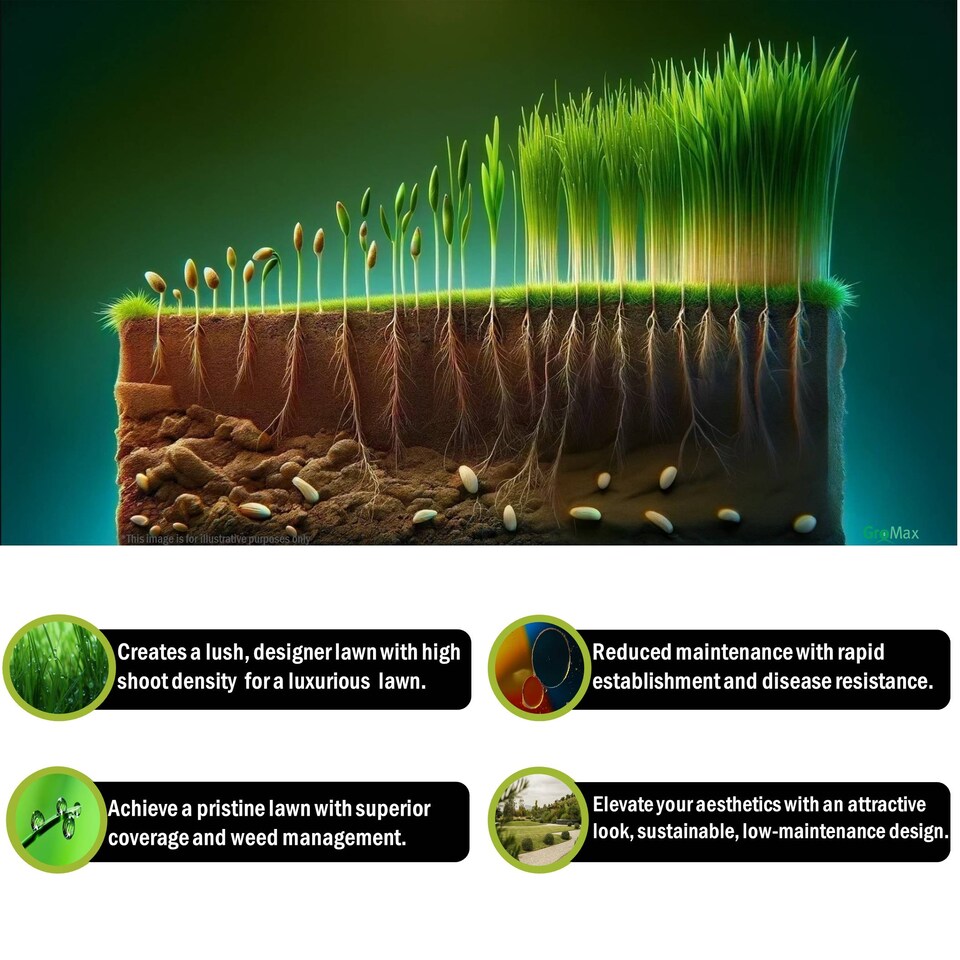 image 1 of Pegdev ProDesigner Luxury Grass Seed Elegant Designer Lawn High Density 10kg