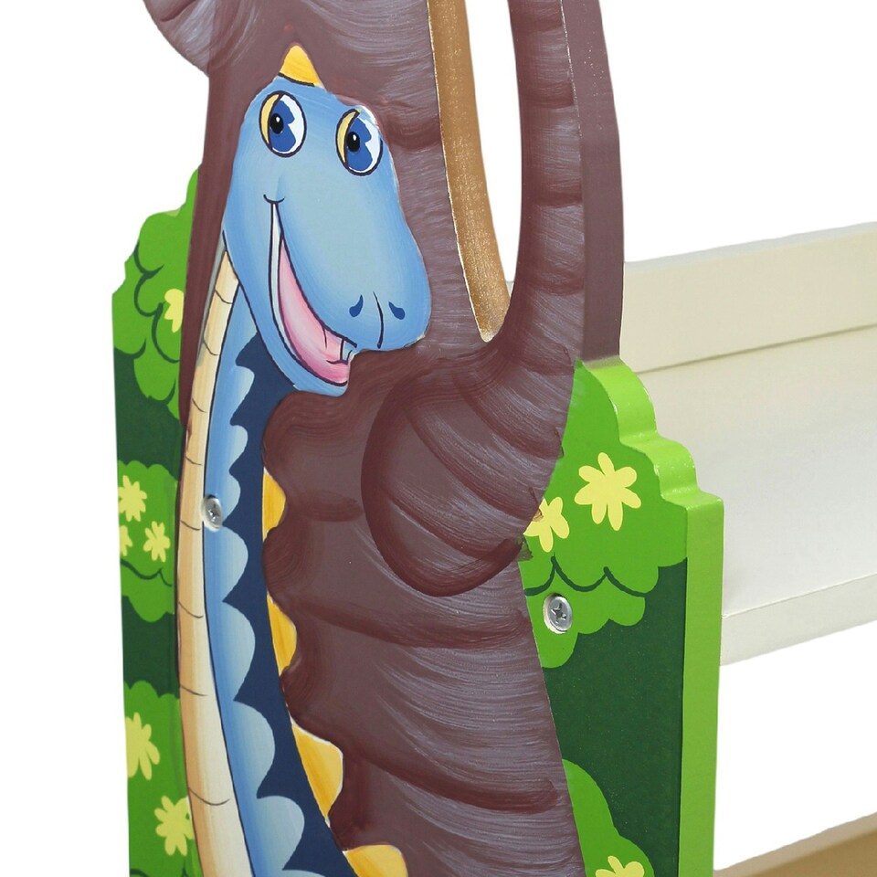 image 1 of Teamson Kids Dinosaur Kingdom Bookshelf Toy Furniture
