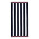 image 1 of Nautical Striped Beach Towel 70 x 140cm - 100% Cotton Blue | Navy Stripe | One size