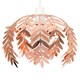 image 4 of ValueLights Pinnate Copper Ceiling Pendant Light Shade & Bulb | Copper