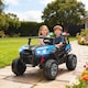 image 2 of AIYAPLAY 24V Electric Ride on Car, 2-Seater Electric Car for Kids with Remote Control, Light, Bluetooth, Soft Start, Suspension Spring, 2 Motors Children Ride on Toy UTV Truck | Blue