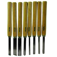 8pc Wood Carving Turning Chisels Woodworking Lathe Carpentry Gouge Skew