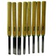 image 1 of 8pc Wood Carving Turning Chisels Woodworking Lathe Carpentry Gouge Skew