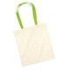 image 2 of Westford Mill Bag 4 Life Contrast Handle Tote - Natural/Lime - One Size Cream