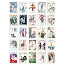 French Music Theatre Aesthetic La Vie Parisienne Art A6 Set of 50 Unframed Prints