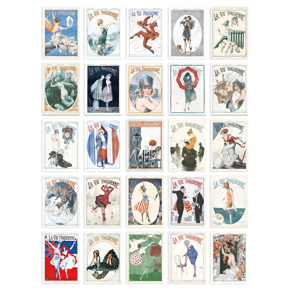 image 1 of French Music Theatre Aesthetic La Vie Parisienne Art A6 Set of 50 Unframed Prints