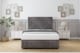 image 2 of Sloomy Kingsley Slate Naples Divan Bed Base 2 Drawers Foot-End With 26 Inch Strutted Headboard & 12 Inch Matching Footboard | Grey | Slate | Double | 1