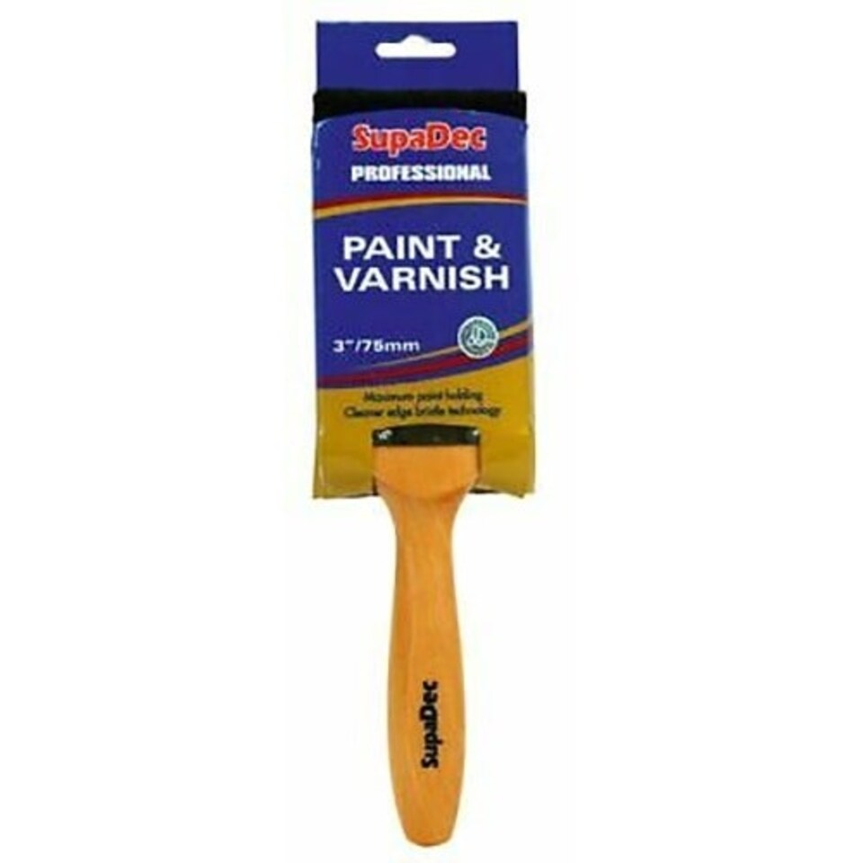 image 1 of SupaDec Professional Paint & Varnish Brush - Brown - One Size (UTST3071)