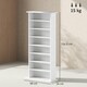 image 7 of HOMCOM CD Storage Unit DVD Tower Blu-ray Storage Shelf for Living Room White White