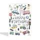 image 2 of cute Transport Birthday Card For Him