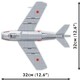 image 5 of MiG-15 Fagot brick plane model - Korean War - COBI 2416 - 504 bricks