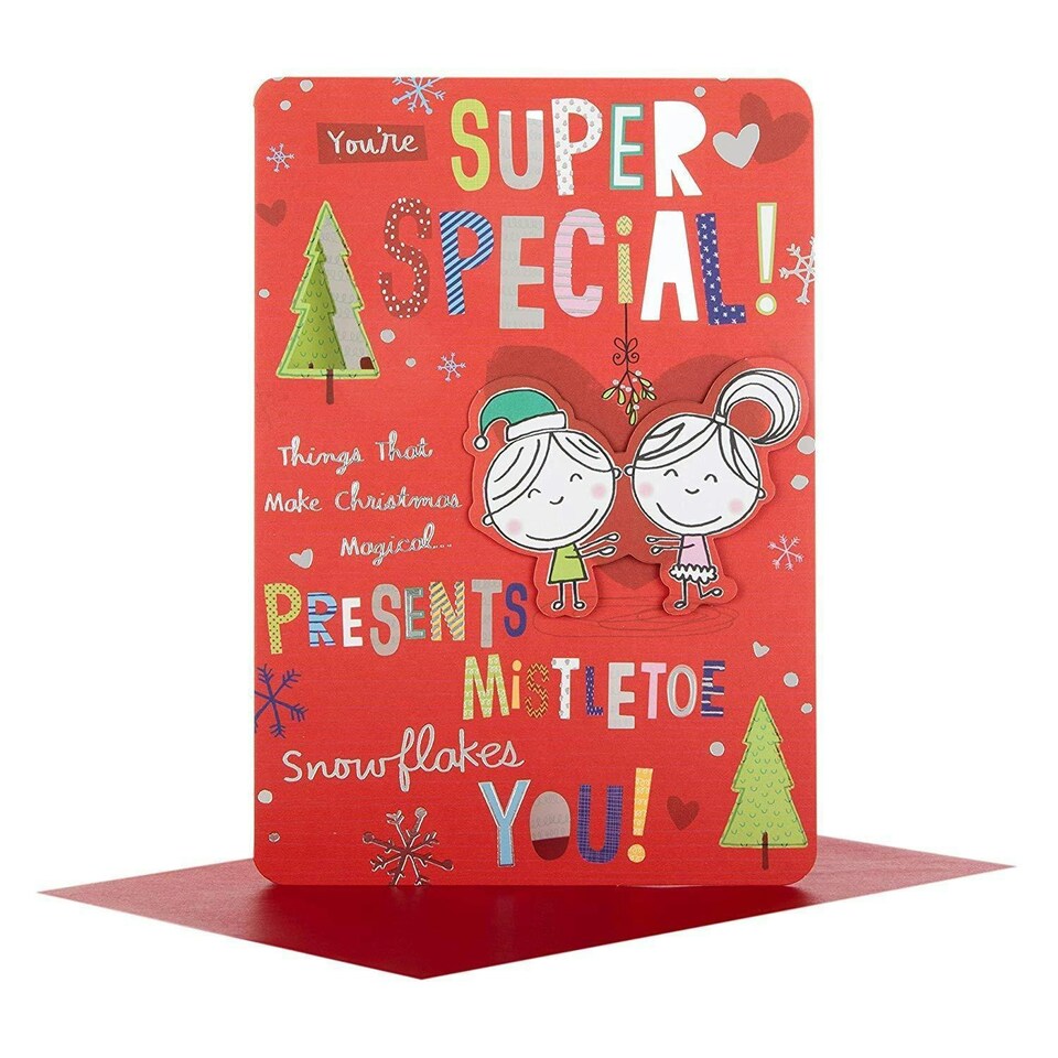 image 1 of Someone Special Christmas Card "Mistletoe Moments"