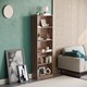 image 7 of Vida Designs Cambridge 5 Tier Extra Large Bookcase Display Storage, Walnut