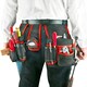 image 7 of SPARES2GO 20 Pocket Double Tool Belt Heavy Duty Joiners Carpenter Builders Nails Pouch