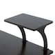 image 8 of HOMCOM Computer Desk Quality Office Home PC Shelf Tray Wood Station Dark Brown