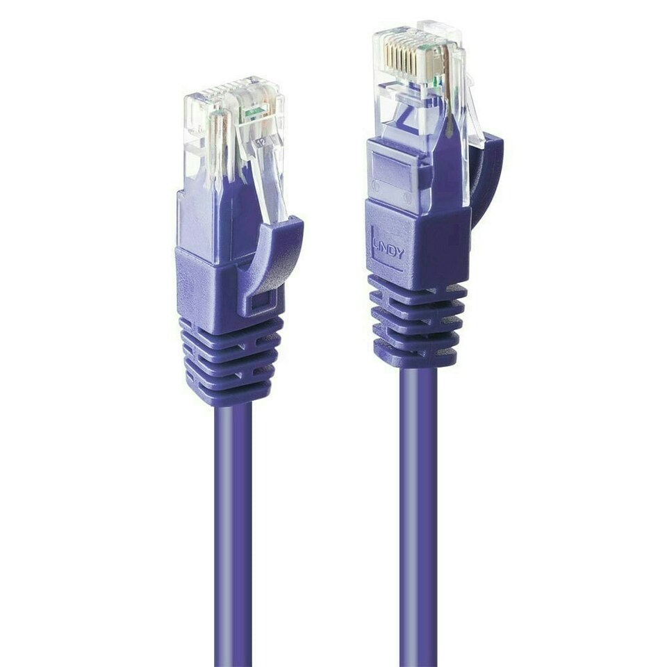 image 1 of 1m CAT6 U/UTP Snagless Gigabit Ethernet Cable, Purple