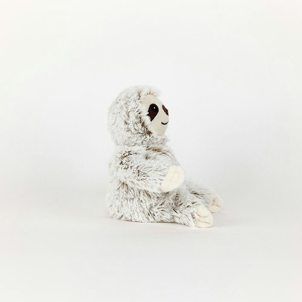 image 1 of Warmies Marshmallow Sloth Plush Mini Size, Fully Microwavable and Weighted Cuddly Toy for Anxiety, Chill in The Freezer or Heat in Microwave, Soft Toy Heat Pad