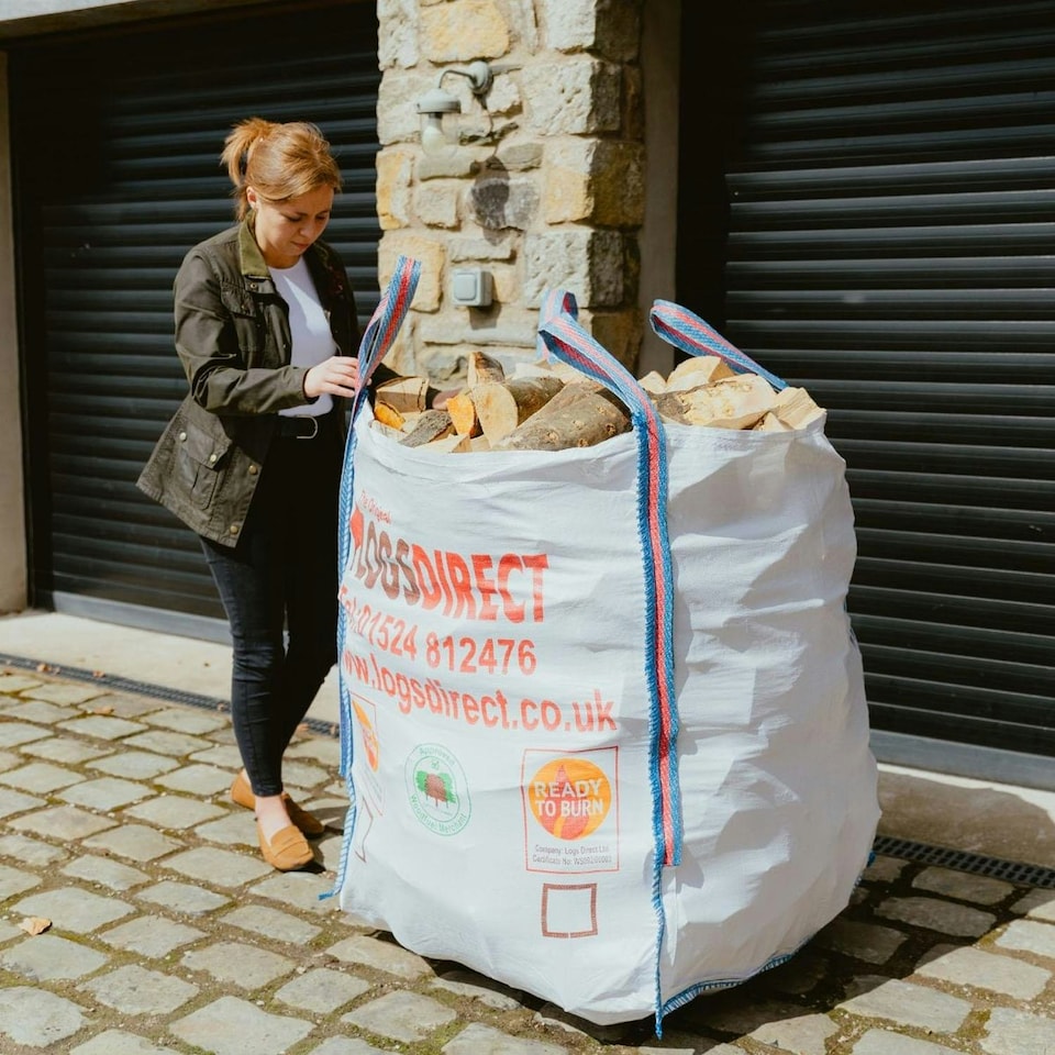 image 1 of Kiln Dried Softwood Logs Firewood - Bulk Dumpy Bag