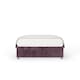 image 2 of Signature Platinum 2000 Pocket Sprung Mauve Naples Velvet Divan Set Double