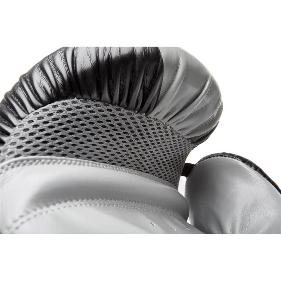 image 1 of Reebok Boxing Gloves Black/Grey, 16oz, Hook and Loop Straps | Grey | Black and Grey | 16oz