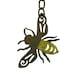 image 2 of Honeycomb Wind Chime Bee Bell Hanging Garden Yard Hex Decor Metal Wasp