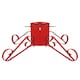 image 1 of Holly International Traditional Metal Scroll Leg Christmas Tree Stand for Real Trees to 3m - Red