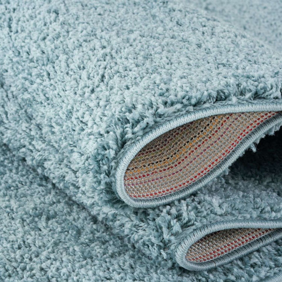 image 1 of The Rugs Myshaggy Collection Plain Soft High Pile Shaggy Floor Rugs and Runners Living Room Bedroom