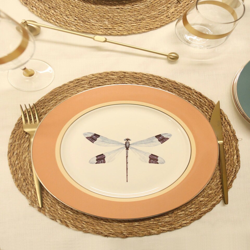 image 1 of Blossom Collection Porcelain Dinner Plates (Set of 6)