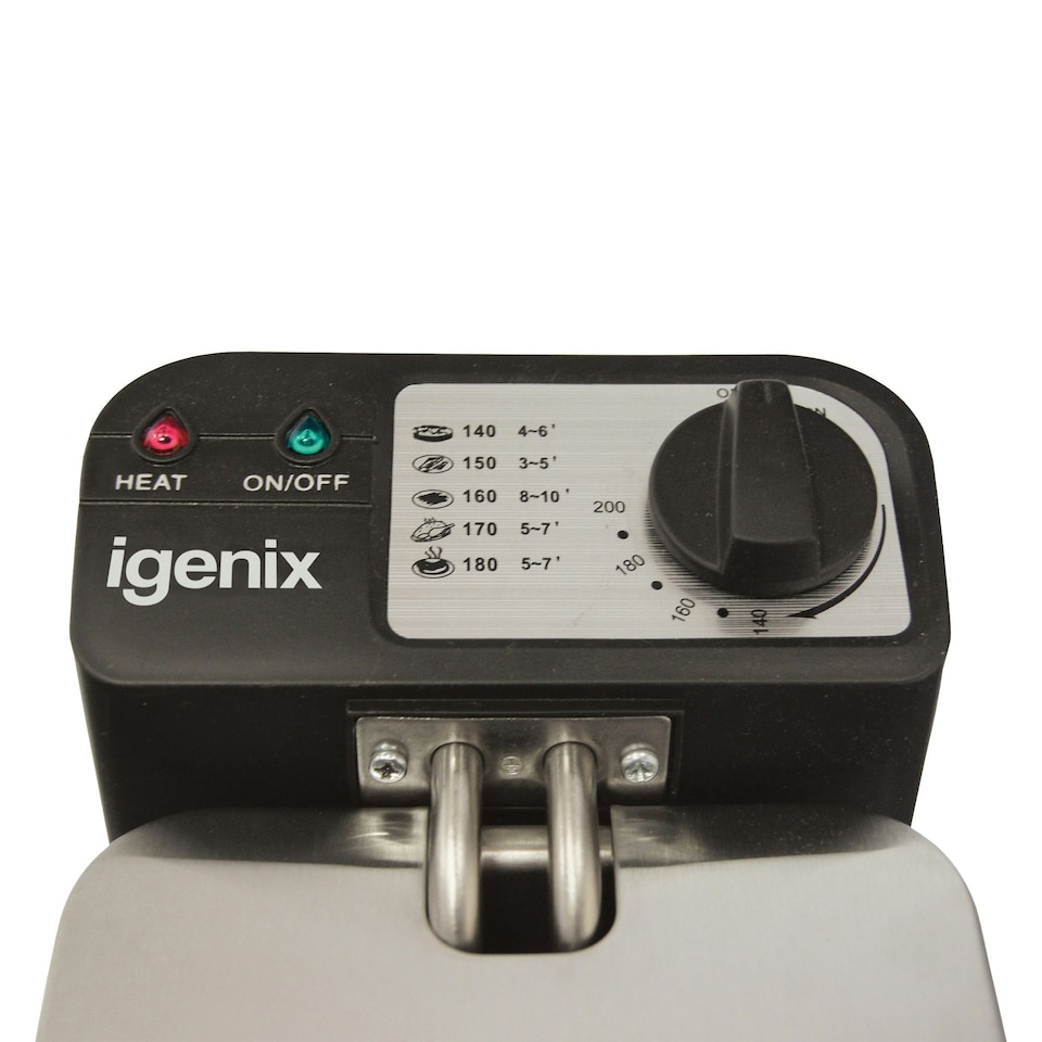 image 1 of Igenix IG8015 Deep Fat Fryer, Inner Bowl for Easy Cleaning, Silver