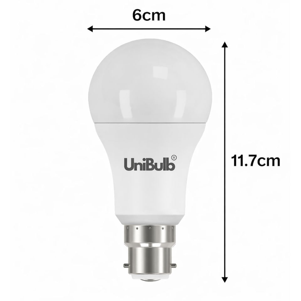 image 1 of UniBulb LED GLS B22 Bayonet Cap (BC) 1521lm 12.6W (Replaces 100W) 2700K (Warm White) Light Bulb - Pack of 6
