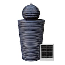 Gardenwize Solar Ball & Plinth Water Fountain Feature