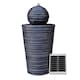 image 1 of Gardenwize Solar Ball & Plinth Water Fountain Feature