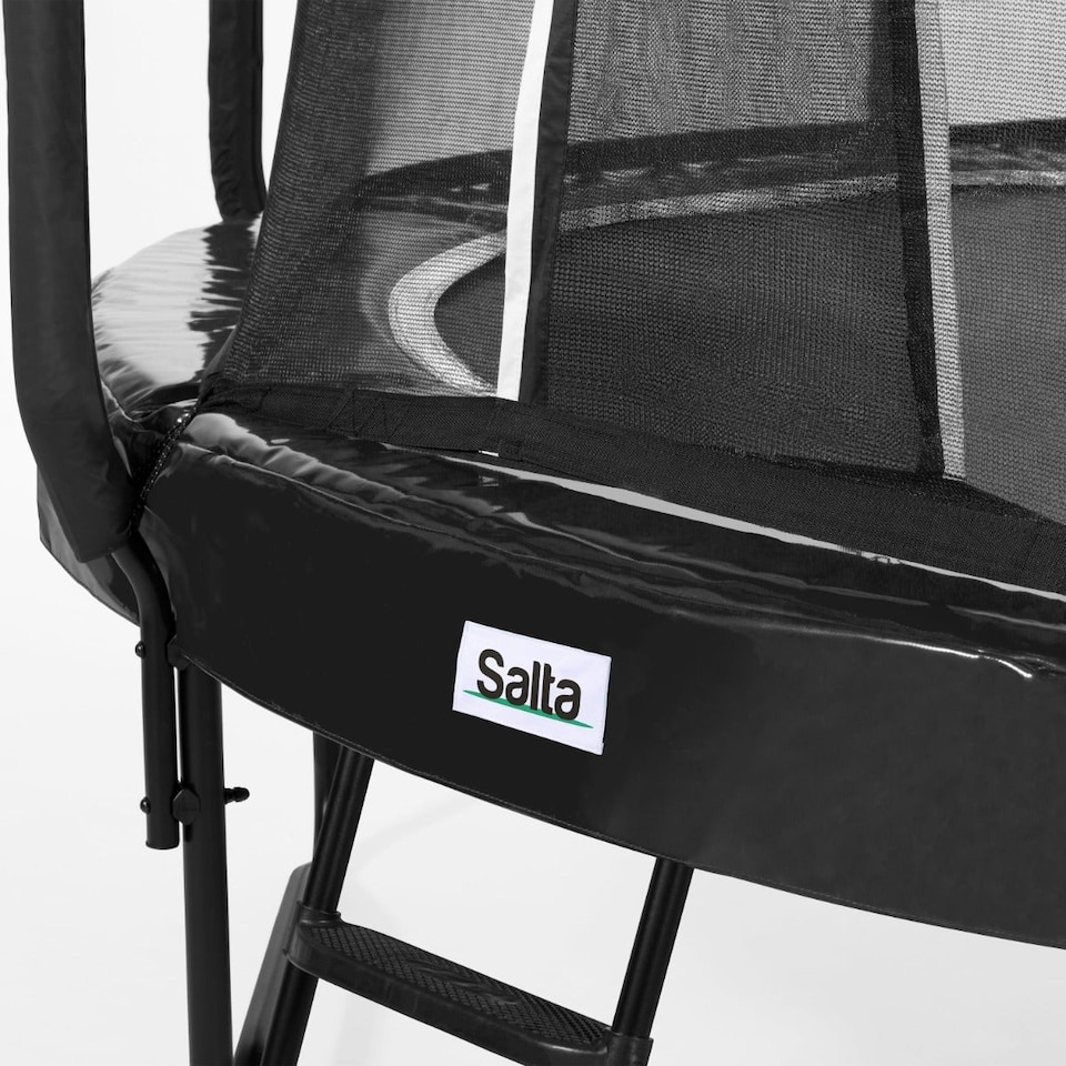image 1 of 12ft Salta Black Round First Class Edition Trampoline with Enclosure