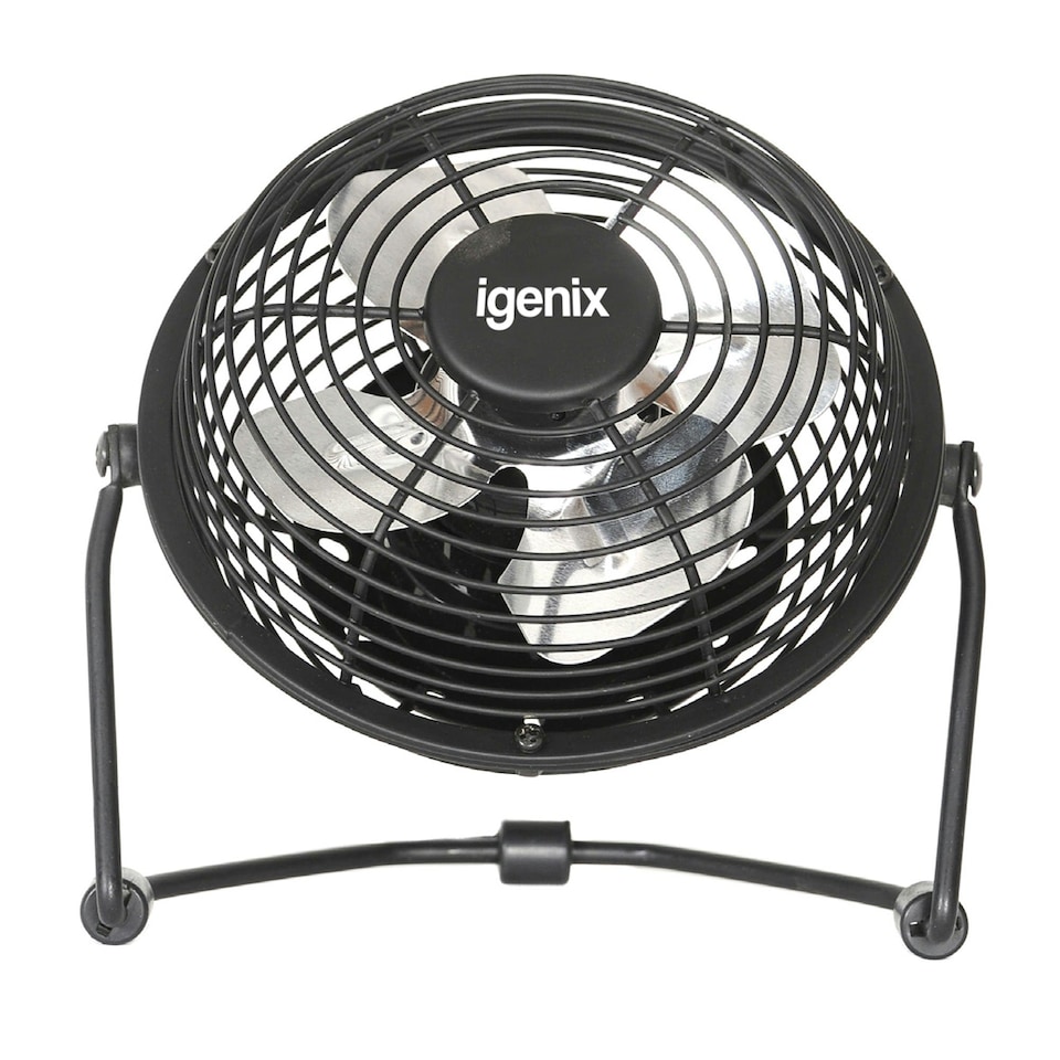 image 1 of Igenix DF0004 USB Desk Fan, 4 Inch, Bla