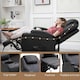 image 8 of HOMCOM 8-Point Massage Recliner Sofa Rocking Swivel with Remote, Black