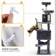 image 6 of Yaheetech 181.5 cm Multi-Level Cat Tree with Cozy Perches Dark Grey