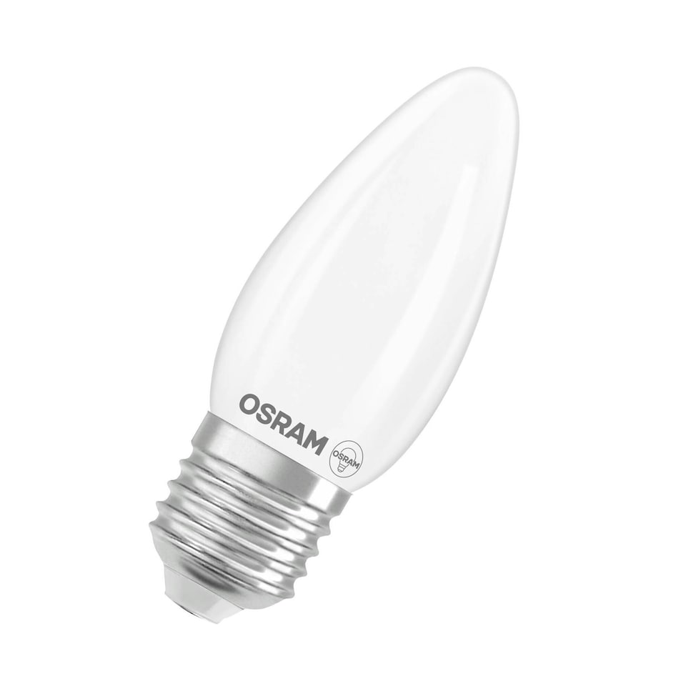image 1 of OSRAM LED Lamp SuperStar Light Bulb B40 Candle Shape Filament Dimmable 6 Pack