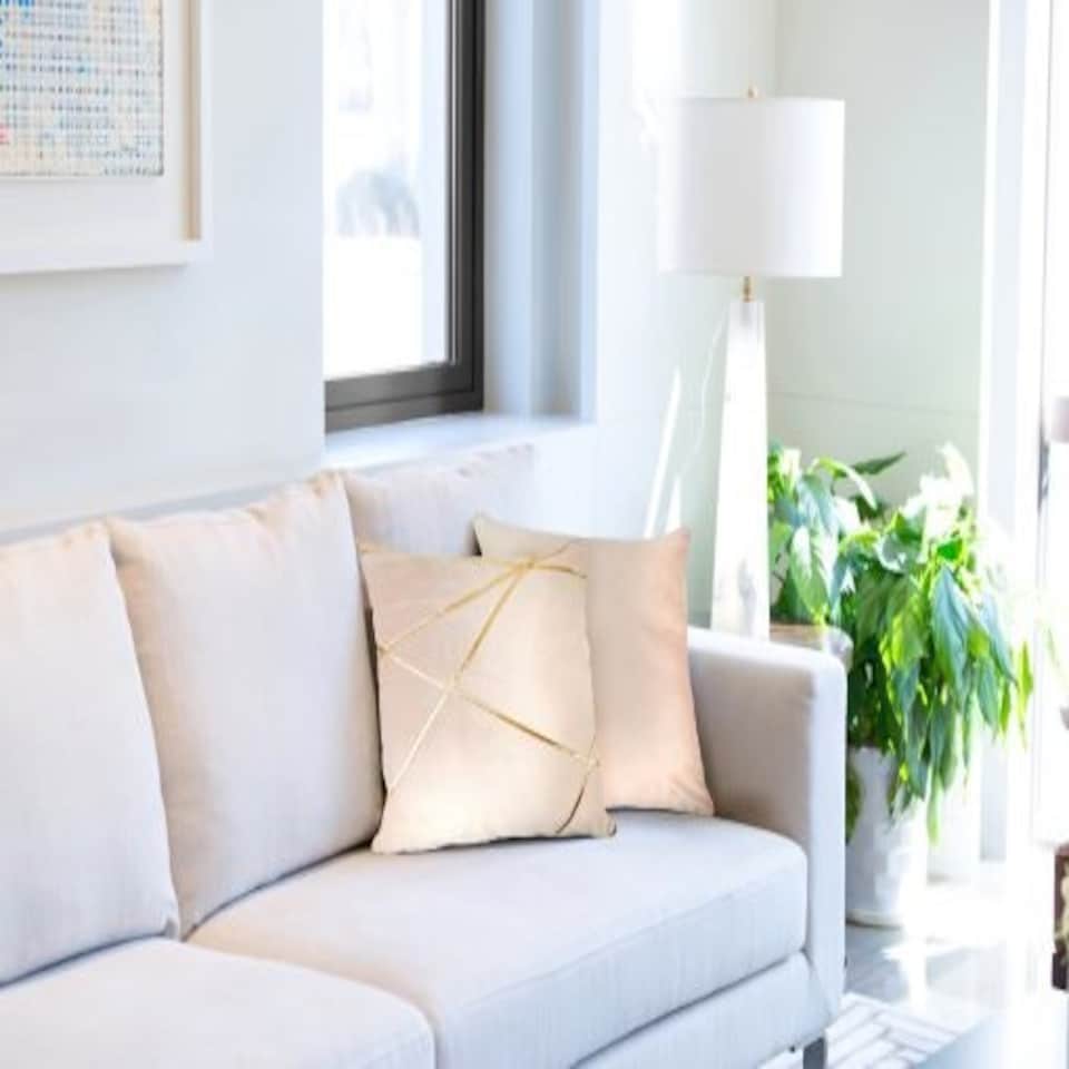 image 1 of Fractal Cushion Cover 43cm x 43cm Blush | Pink | Pink