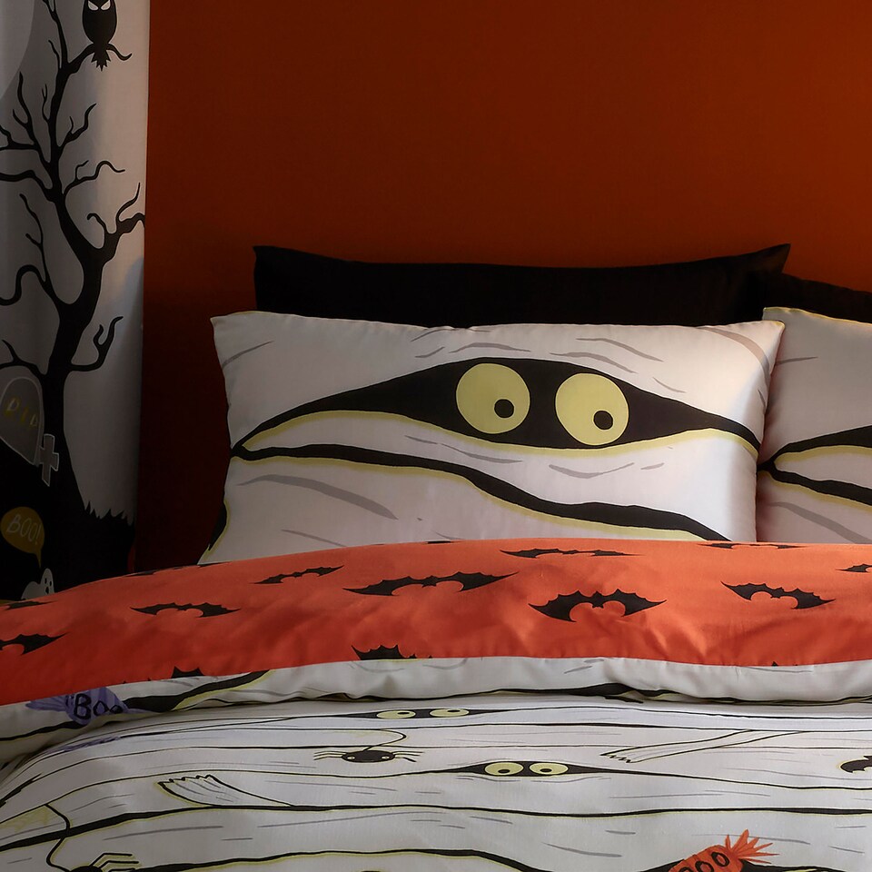 image 1 of Bedlam Mummy Duvet Cover Set White