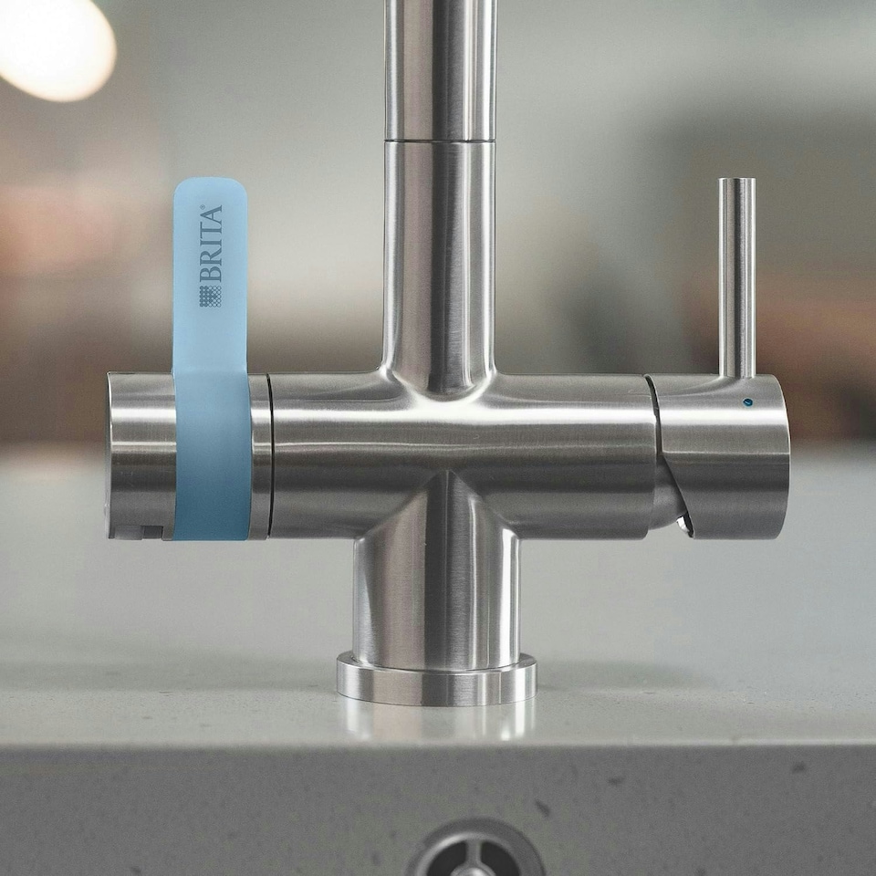 image 1 of BRITA mypure P1 Water Filter Kitchen Tap - Round - Includes 1x BRITA P1000 Cartridge