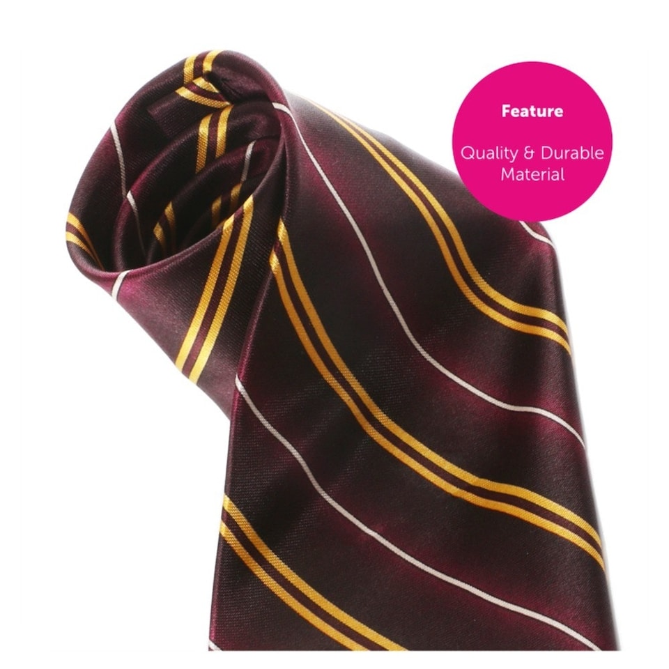 image 1 of Maroon & Gold Wizard Set - Scarf, Tie & Wand Gold | One Size