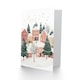 image 2 of Townscape Decorated Trees Festive Fun Xmas Art Blank Christmas Card