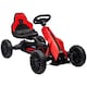 image 1 of HOMCOM Children Pedal Go Kart w/ Adjustable Seat, Handbrake - Red | Red | Red