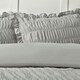 image 2 of Catherine Lansfield Seersucker Frill Silver Duvet Cover Set