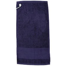 Towel City Printable Border Golf Towel - Navy - One Size