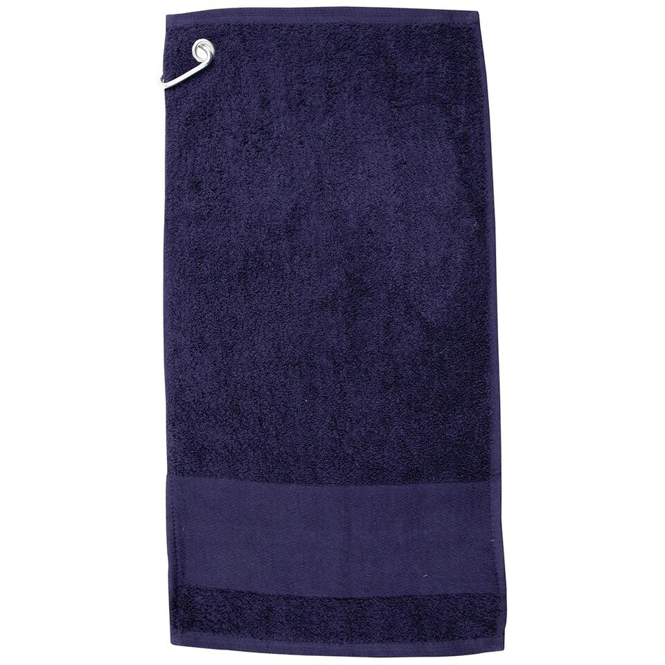 Towel City Printable Border Golf Towel - Navy - One Size