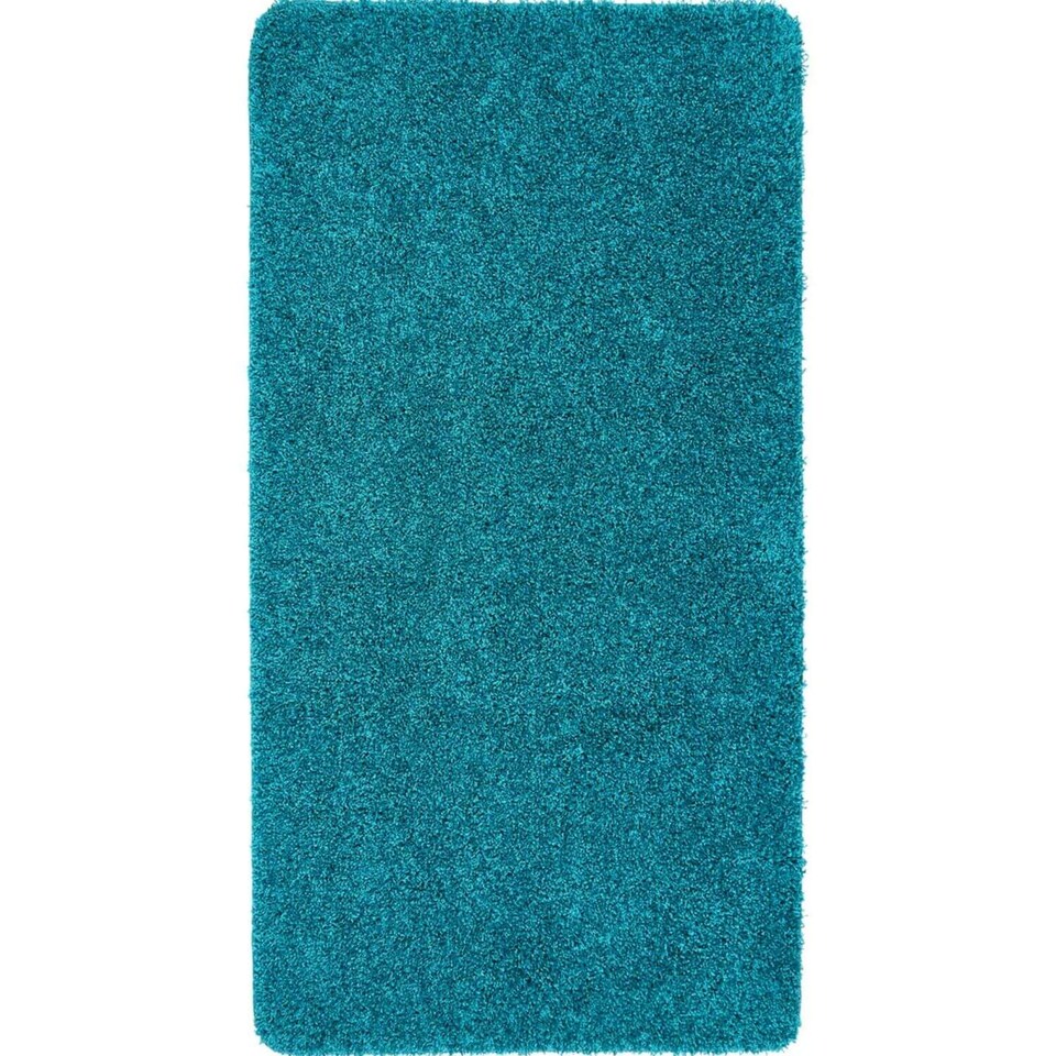 image 1 of Washable Non Slip Shaggy Floor Rug Soft Stain Resistant Plain