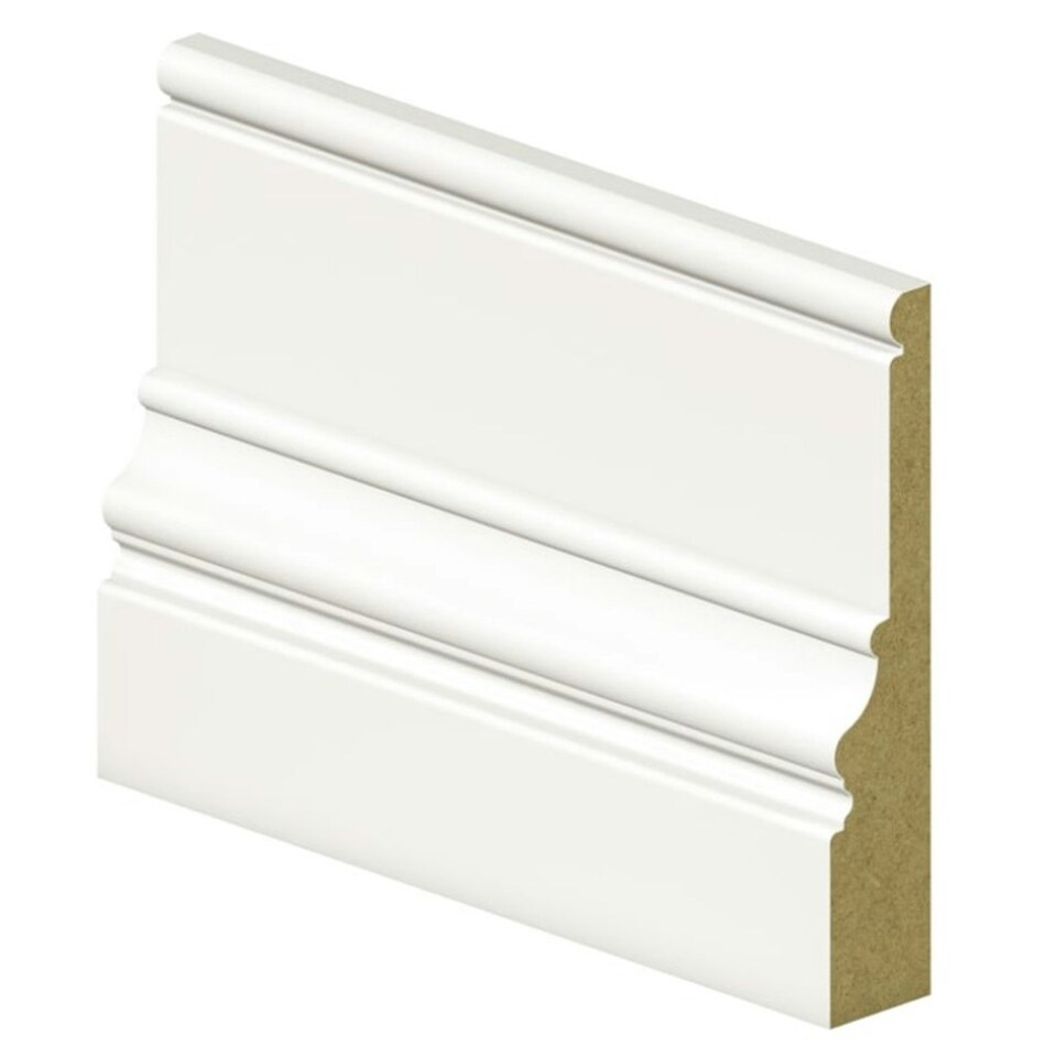 PACK OF 5 - Windsor White Primed MDF Architrave - 22mm x 119mm x 2200mm ...