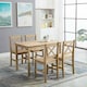 image 1 of Solid Wooden Kitchen Dining Table and 4 Chairs