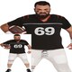 image 1 of Fancy Dress Child Quarterback Black White - 5-6 Years